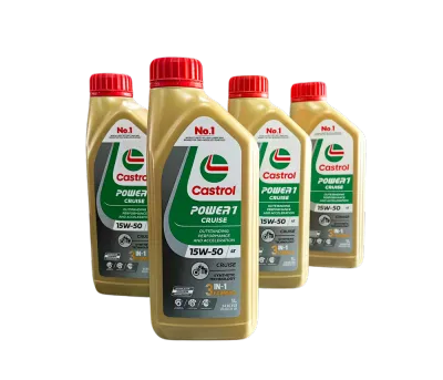 100% ORIGINAL CASTROL POWER 1 CRUISE 15W-50 4T ENGINE OIL SYNTHETIC 1L (for Cruiser Bikers)