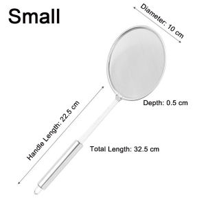 Strainer Hot Stainless Steel Oil Pot Skimmer Spoon Fine Mesh Kitchen Filter Mesh Colander Flour Soy Milk Sieve 滤油网
