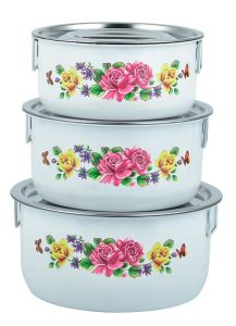 15/17/19cm Stainless Steel Cookware set with Lid/Premium Cooking Pot Casserole with Lid/Indian Pot with handle