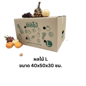 10 ใบ กล่องผลไม้ L หนา 5 ชั้น