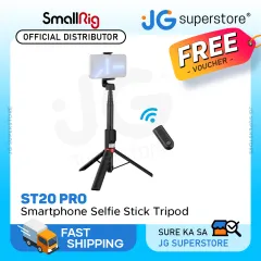 SmallRig ST20 Selfie Stick Tripod with Bluetooth Remote (Black)