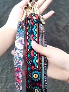 Keranixy Vintage Pattern Phone Neck Lanyard Long Anti-Pinch Phone Strap Universal Anti-Loss Phone Straps