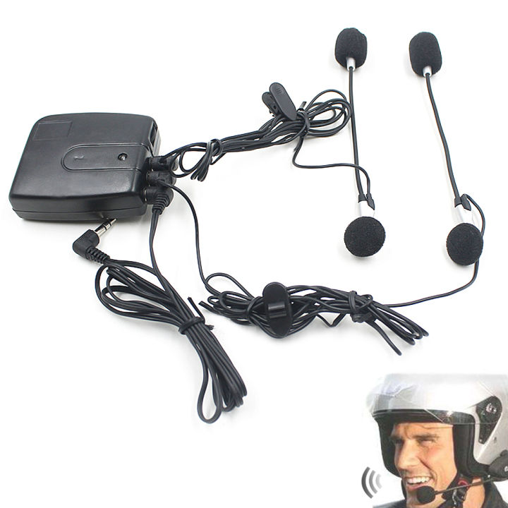 Universal Motorcycle Headset Helmet 2 Way Intercom Communication System