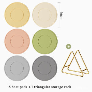 Cream-Style Silicone Heat Insulation Pad Coaster Table Mat Cup Mat Bowl Pot Pad MatMultifunctional PlacematAnti-scald Casserole Mat