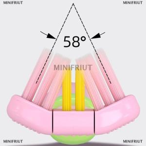 [COD] MINIFRIUT แปรงสีฟัน3ด้านสำหรับใช้ในครัวเรือนพร้อมขนแปรงนุ่มสบายใช้ง่ายแปรงสีฟันทำความสะอาดลึกสำหรับผู้ใหญ่เด็กเด็กผู้ชายเด็กผู้หญิง