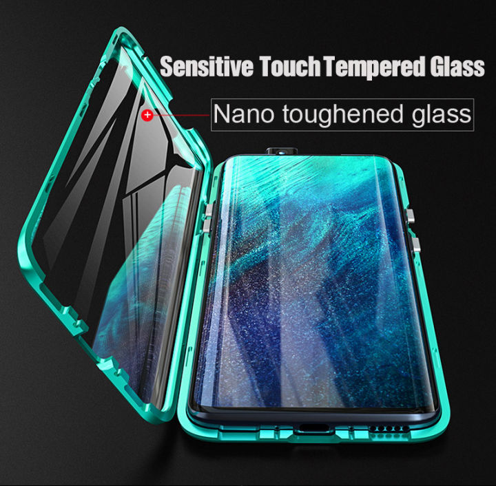 For VIVO Y73 Case Double Sided Front Back Tempered Glass 360 Full Body Protective Magnetic Adsorption Hard Phone Case Lazada PH