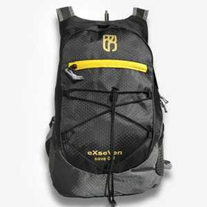 Tas Gunung lipat hitam abu lipat Anti air-011eXseVen 17liter-tas lipat outdoor waterproof Tas hiking Tas mudik Gratis ongkir
