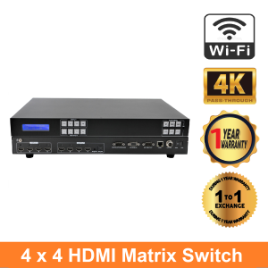 4x4 HDMI Matrix Switch WIFI APP support (4K60 resolution)