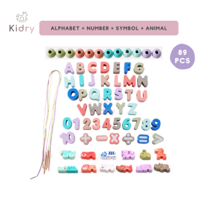 Wooden Lacing Threading Beads Montessori Early Learning Educational Kids Toy Sea Farm Animal | Mainan Kayu
