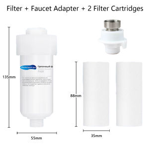 Water Filter Washing Machine Water Filter Water Filter Dispenser Faucet Water Filter Water Purifier Water Filter For Faucet Universal Sediment PP Cotton Filter Purifier Shower Head Prefilter
