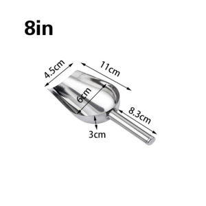 BBQ Ice Sugar Flour Ice Scoops Shovel Bar Party Home Kitchen Tool Stainless Steel Ice Scraper