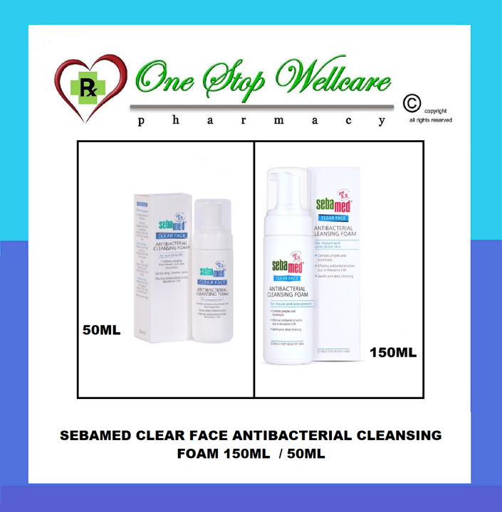 SEBAMED CLEAR FACE ANTIBACTERIAL CLEANSING FOAM 50ML (EXP03/2025