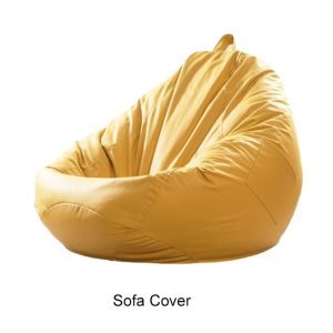 DVFDA with Handle and Pocket Lazy Sofa Bean Bag Stain-resistant Waterproof Lazy Sofa Cover Durable Scratch Resistant Puff Couch Cover Bedroom