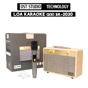 Loa Karaoke Qixi SK-2030 Âm Thanh Siêu Đỉnh Mua Loa Tặng Kèm 1 Tay Mic Không Dây Loa Karaoke SK2030 Thiết Kế Cực Đẹp