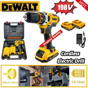 🔥9.9 BIG PROMO🔥 Dewalt  Cordless Electric Drill Impact Hammer Impact 2x Battery Cordless Screwdriver Power