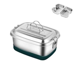 Chống rò rỉ 304 hộp thép đựng đồ ăn trưa không gỉ chức năng thép không gỉ lưu trữ container cho khỏe mạnh bữa ăn chuẩn bị