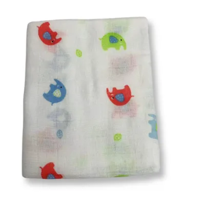 Pureen Printed Baby Napkin Printed Kain Lampin Bayi Bercorak [76cm x 76cm] 1pc loose/ 4pcs/Pack (Random Design)