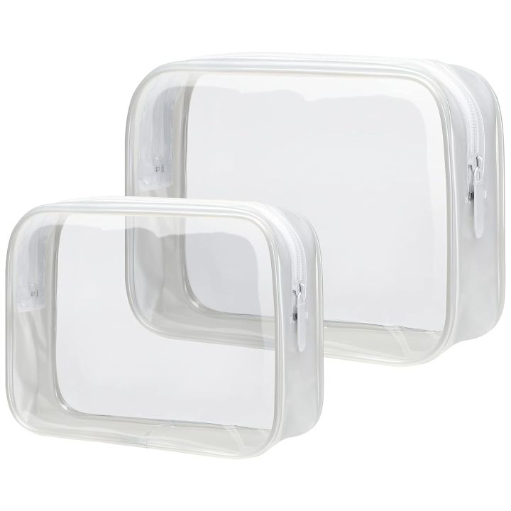 PACKISM Clear Makeup Bags Pack Quart Size Travel Bag TSA