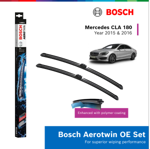 Bosch Aerotwin OE Car Wiper Pair Set for Mercedes Benz CLA 180 2015 & 2016