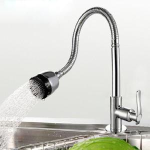 YALEER Kitchen Faucet Flexible Basin Kitchen Sink Tap Stainless Steel Faucet Single Cold Stretch Mixer Water Sink Tap