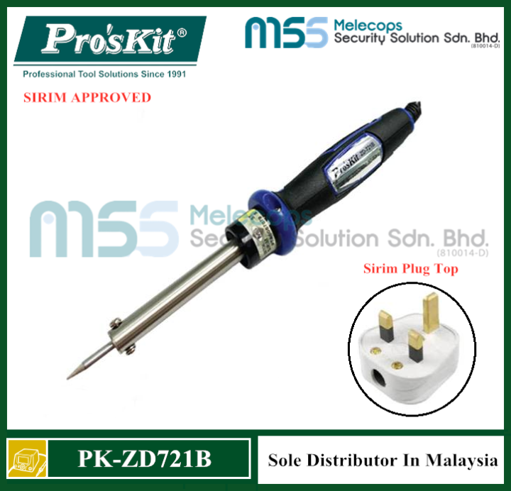 Pro'sKit ZD-721B Sirim Approved Soldering Iron With Type B Solder Tip ...