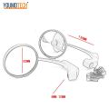 Universal Mortorcycle rearview rear view sides mirror Bike For Kawasaki W800 Custom VN900 Classic Vulcan S Honda 500 Rebel 300 Modenas V15 Yamaha XV950R Bolt Benelli Leoncino Bonneville Bobber etc. 