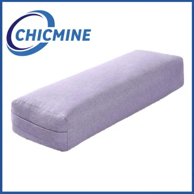 Chicmine Yoga Bolster Soft Washable Polyester Rectangular Portable Yoga Bolster for Sporting Yoga Bolster Soft