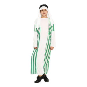 Kids Boys Girls Arab King /Prince/Princess/Shepherd Cosplay Outfits 3Pcs /5Pcs School Activities Parade United Nations Day Halloween Costume for Children 4-12 Years