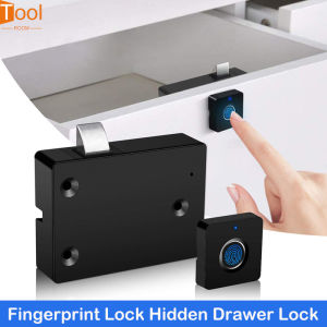 Smart Home Biometric Fingerprint Lock Hidden Drawer Electronic Lock Privacy File Storage Keyless Residential Security Protection