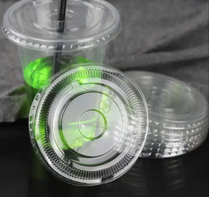 CK Cup Lid PET Lid For Milk Tea Cup Dome Lid Flat Lid Strawless Lid