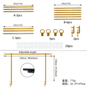 Adjustable Table Arch Stand Desktop Hanging Rod Height Adjustable Stable Base Event Decor Wedding Birthday Party