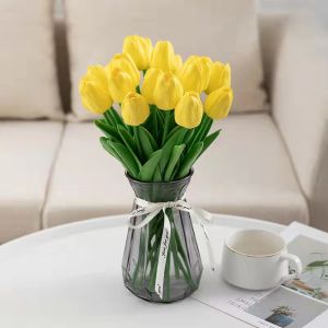 1pc Tulip Artificial Flower Bud Flower Decorative Fake Flower for Home Wedding Birthday Party Decorate