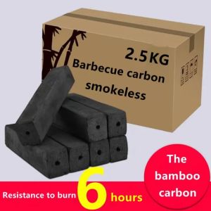 Manila bamboo charcoal barbecue charcoal smokeless charcoal heat-resistant high temperature outdoor activities charcoal