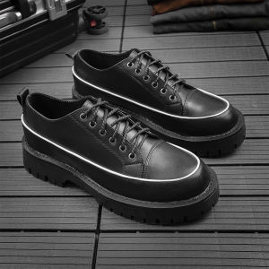 Giày Da Nam  Tăng Chiều Cao 6cm Chất Da Bò Đẹp Cao Cấp G612- Men Fashion - MenF