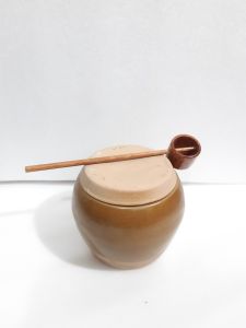 Hủ sành Khạp mini và gáo dừa múc