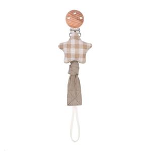 Practical Nipple Holder Cotton Baby Pacifier Clip Chain + Metal Elegant Nipple Leash Strap Lovely Star Moon Heart Shape