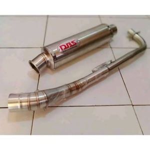 KNALPOT RACIGN DBS HITAM COATING UNTUK SEGALA MOTOR JUPITER SUPRA VEGA KARISMA FIT S REVO  ASTREA