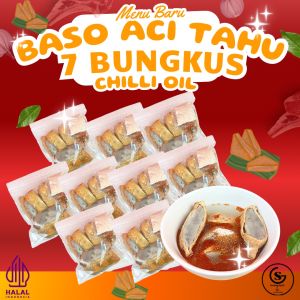 Paket Hemat 7 Bungkus Baso Aci Tahu Kuah Chilli Oil
