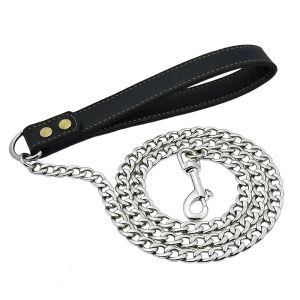 Gold Dog Leash Stainless SteelWeld Chain Strong Metal Dog Lead Chain For Small Medium Large Dog Bichon Frise Dobermann2026