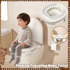2-in-1 Foldable Baby Toddler Potty Seat Bathroom Toilet Seat Potty Training