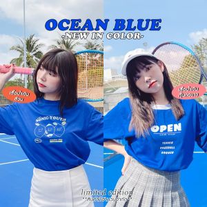 [Mainichi STYLE] เสื้อยืดทรงโอเวอร์ไซส์ [Sport Theme - 20 แบบ] Cotton 100%