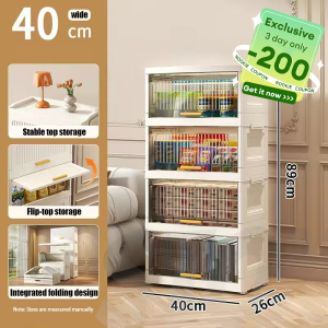 STON Cabinet Drawer Thickening Flip Top Storage Box Plastic Wardrobe For Clothes Home Kitchen Organizer Cabinet Aparador