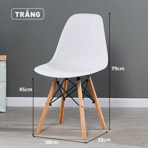 Ghế chân gỗ phong cách Bắc Âu đơn giản sang trọng tiện dụng đa năng có thể làm ghế bàn học ghế bàn ăn