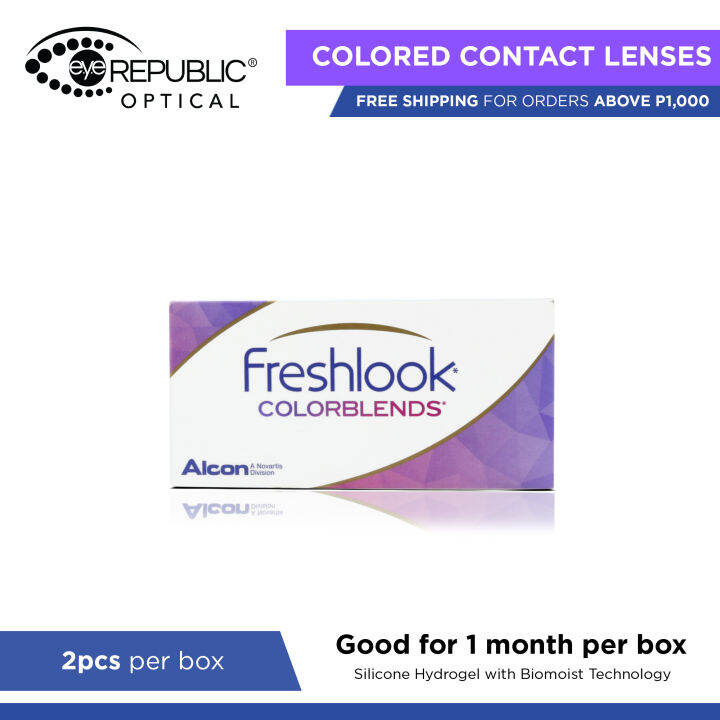 Freshlook Colorblends Monthly Disposable Colored Contact Lenses (2pcs ...