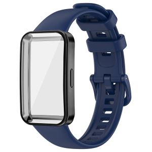 Strap + Case for huawei band 11 11Pro Strap for huawei band 10 9 Strap Case smart watch band case Silicone Watchband Bracelet Protective Cover for huawei band 8 TPU Case