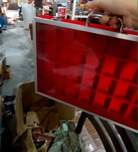 ตู้ใส่พระกระเป๋าใส่พระกล่องใส่พระขอบอลูมีเนียม กล่องใส่พระกล่องเก็บพร