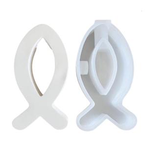 พิมพ์เค้กซิลิโคนปลาแบบสเตอริโอ3D สำหรับการประดิษฐ์ซิลิโคนอีพ็อกซี่และอุปกรณ์โครงงานศิลปะที่มีดีไซน์สัตว์ที่มีชีวิตชีวา