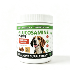 【SG Stock】ZEZY Dog Glucosamine Chondroitin Soft Chews 120pcs | Hip & Joint Supplement with MSM & Omega-3 Relieve Pain & Boost Mobility