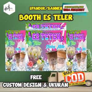 Spanduk Banner Paket Booth Es Teler Free Custom Design