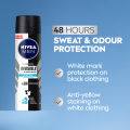 NIVEA Men Deodorant Black & White Fresh Antiperspirant Spray, 150ml. 